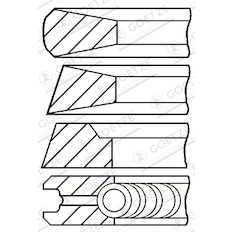 Sada pístních kroužků GOETZE ENGINE 08-178400-10
