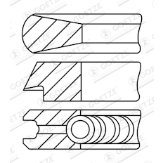 Sada pístních kroužků GOETZE ENGINE 08-181700-30