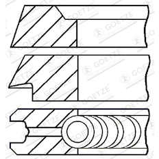 Sada pístních kroužků GOETZE ENGINE 08-182400-10