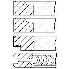 Sada pístních kroužků GOETZE ENGINE 08-202411-10