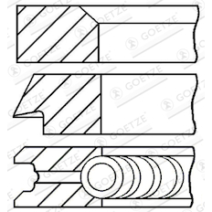 Sada pístních kroužků GOETZE ENGINE 08-203106-00