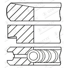 Sada pístních kroužků GOETZE ENGINE 08-207311-10