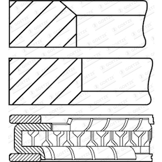 Sada pístních kroužků GOETZE ENGINE 08-207400-10