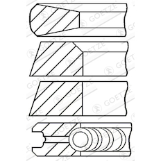 Sada pístních kroužků GOETZE ENGINE 08-207700-00