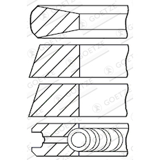 Sada pístních kroužků GOETZE ENGINE 08-207800-10