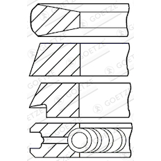 Sada pístních kroužků GOETZE ENGINE 08-207800-30