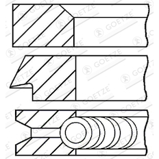 Sada pístních kroužků GOETZE ENGINE 08-263100-00