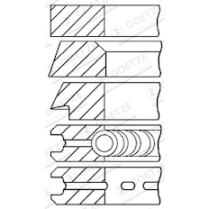 Sada pístních kroužků GOETZE ENGINE 08-265107-10