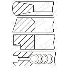 Sada pístních kroužků GOETZE ENGINE 08-274800-10