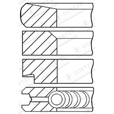 Sada pístních kroužků GOETZE ENGINE 08-278000-00