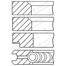 Sada pístních kroužků GOETZE ENGINE 08-278200-00