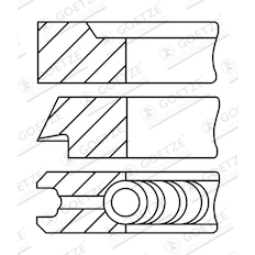 Sada pístních kroužků GOETZE ENGINE 08-287800-10