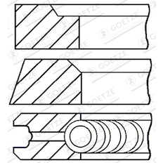 Sada pístních kroužků GOETZE ENGINE 08-295100-00