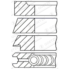 Sada pístních kroužků GOETZE ENGINE 08-313800-10