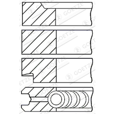 Sada pístních kroužků GOETZE ENGINE 08-314900-10