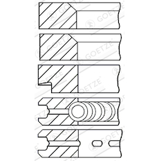 Sada pístních kroužků GOETZE ENGINE 08-315007-10