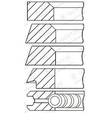 Sada pístních kroužků GOETZE ENGINE 08-315200-00