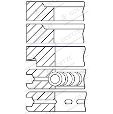 Sada pístních kroužků GOETZE ENGINE 08-317200-00
