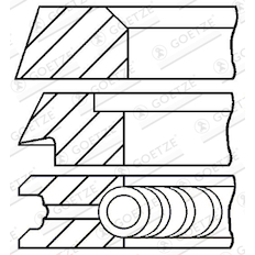 Sada pístních kroužků GOETZE ENGINE 08-319600-10