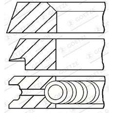 Sada pístních kroužků GOETZE ENGINE 08-319800-10