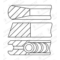 Sada pístních kroužků GOETZE ENGINE 08-320200-30