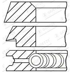 Sada pístních kroužků GOETZE ENGINE 08-320900-10