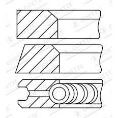 Sada pístních kroužků GOETZE ENGINE 08-322400-10