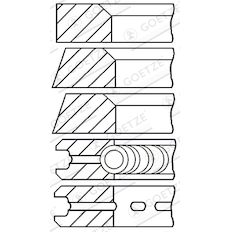 Sada pístních kroužků GOETZE ENGINE 08-325000-00