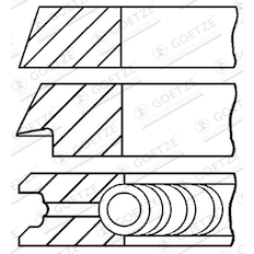 Sada pístních kroužků GOETZE ENGINE 08-325900-00