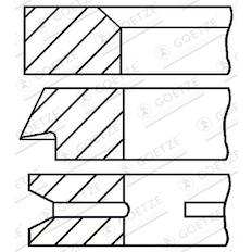 Sada pístních kroužků GOETZE ENGINE 08-333300-00