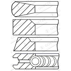 Sada pístních kroužků GOETZE ENGINE 08-347900-10