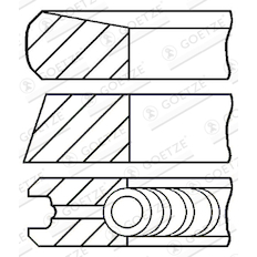 Sada pístních kroužků GOETZE ENGINE 08-373800-00