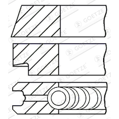 Sada pístních kroužků GOETZE ENGINE 08-394607-10