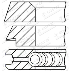 Sada pístních kroužků GOETZE ENGINE 08-399100-00