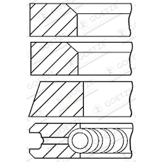 Sada pístních kroužků GOETZE ENGINE 08-399500-10