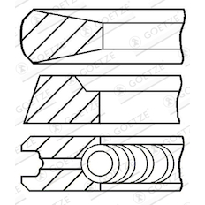 Sada pístních kroužků GOETZE ENGINE 08-409400-00