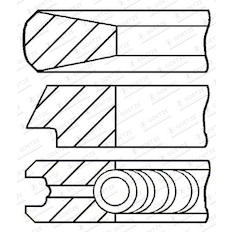 Sada pístních kroužků GOETZE ENGINE 08-424000-00