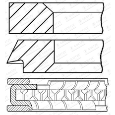 Sada pístních kroužků GOETZE ENGINE 08-424800-10