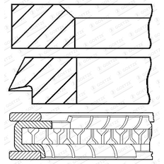 Sada pístních kroužků GOETZE ENGINE 08-424800-30