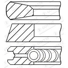 Sada pístních kroužků GOETZE ENGINE 08-427400-00