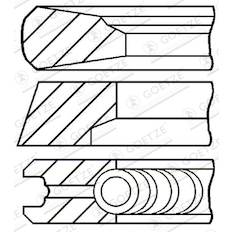 Sada pístních kroužků GOETZE ENGINE 08-428900-00