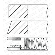 Sada pístních kroužků GOETZE ENGINE 08-429900-00