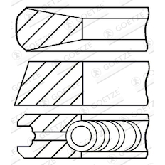 Sada pístních kroužků GOETZE ENGINE 08-431000-00