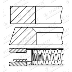 Sada pístních kroužků GOETZE ENGINE 08-431400-00