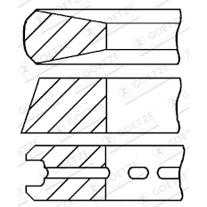 Sada pístních kroužků GOETZE ENGINE 08-431600-00