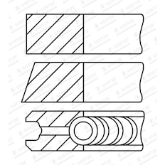 Sada pístních kroužků GOETZE ENGINE 08-432000-00