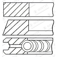 Sada pístních kroužků GOETZE ENGINE 08-432300-10