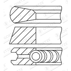 Sada pístních kroužků GOETZE ENGINE 08-432500-10