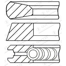 Sada pístních kroužků GOETZE ENGINE 08-435000-00