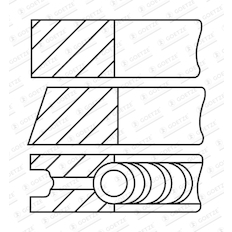 Sada pístních kroužků GOETZE ENGINE 08-436300-10